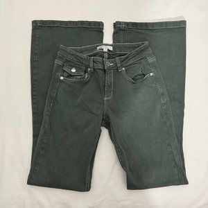 Garage Low Rise Flare Jeans Sage Green 🎀